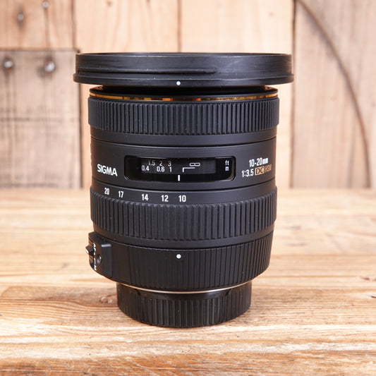 Used Sigma 10-20mm F3.5 EX DC HSM Nikon Fit Lens