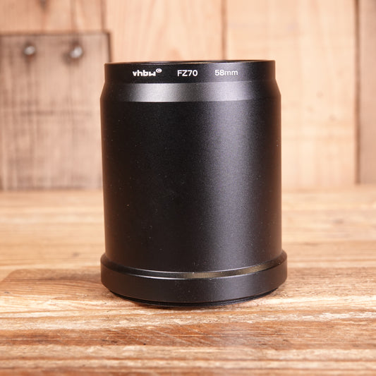 Used vhbw FZ70 58mm Tubular Adapter for Panasonic FZ70 FZ72