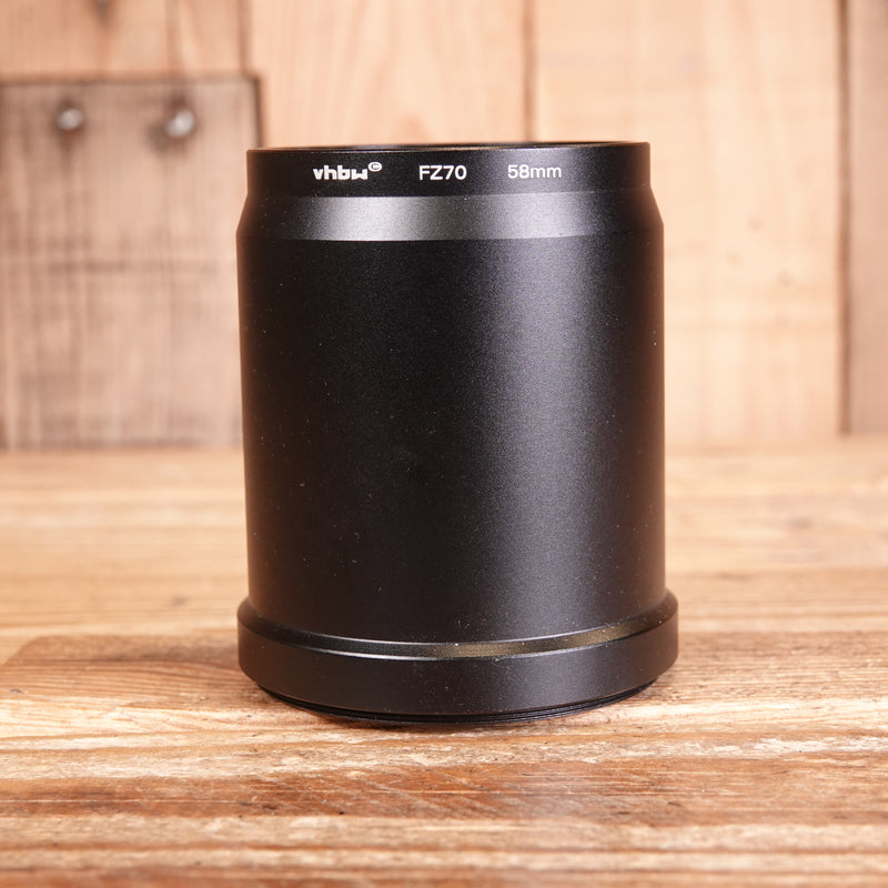 Used vhbw FZ70 58mm Tubular Adapter for Panasonic FZ70 FZ72