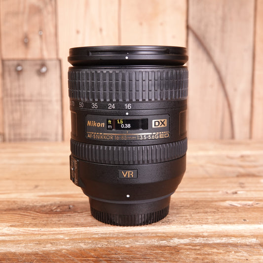 Used Nikon DX 16-85mm f3.5-5.6 G ED Lens