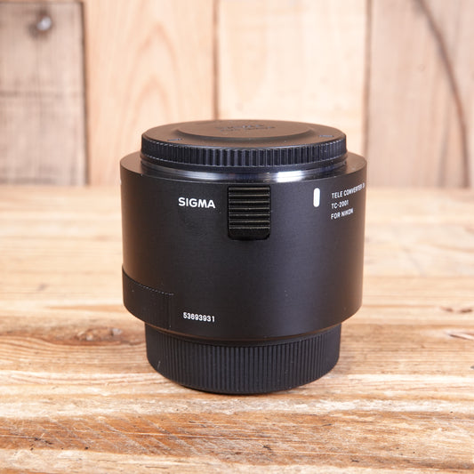 Used Sigma TC-2001 2x Tele Converter - Nikon Fit