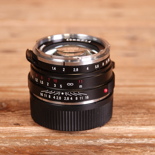 Used Voigtlander 40mm F1.4 Lens  Nokton Classic- Leica M