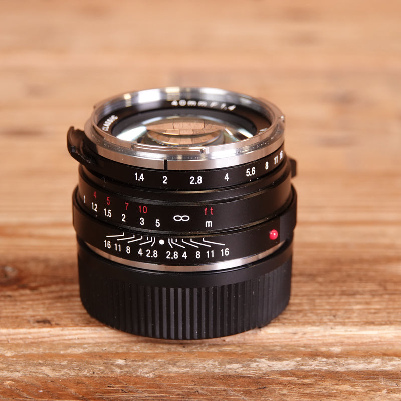 Used Voigtlander 40mm F1.4 Lens  Nokton Classic- Leica M