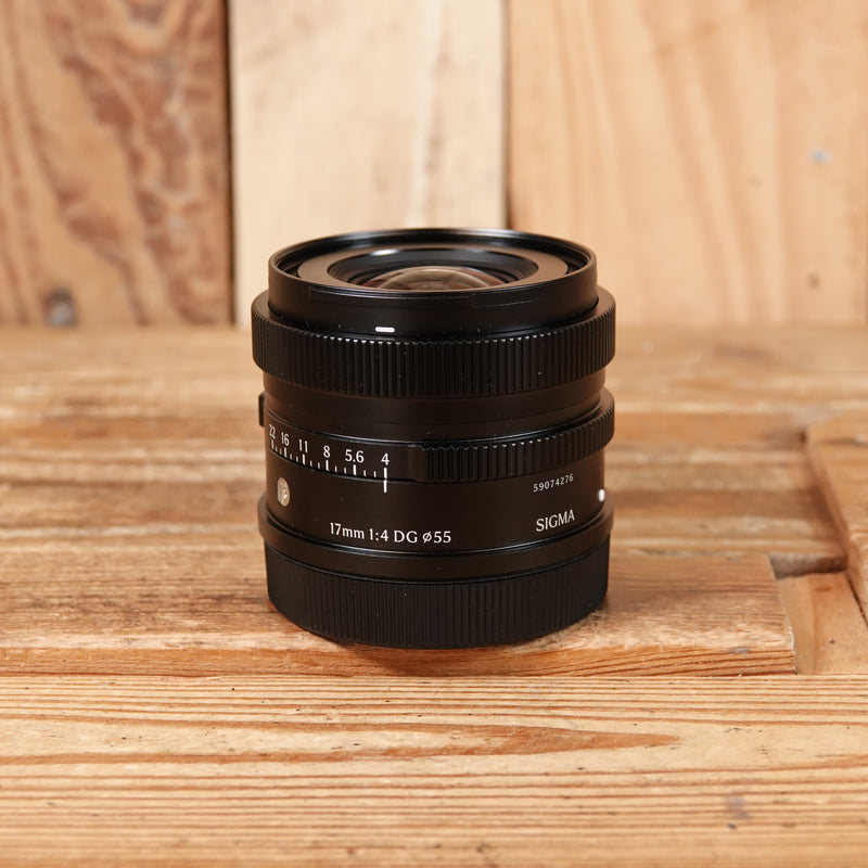 Used Sigma 17mm F/4 DG DN Contemporary Lens - L Mount
