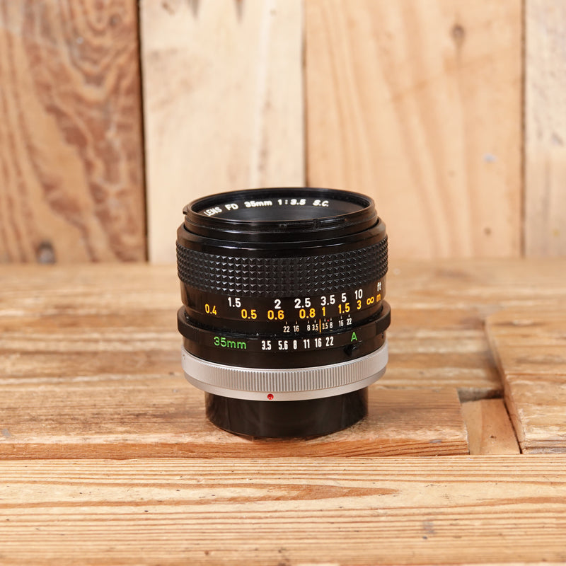 Used Canon FD 35mm F3.5 S.C Lens
