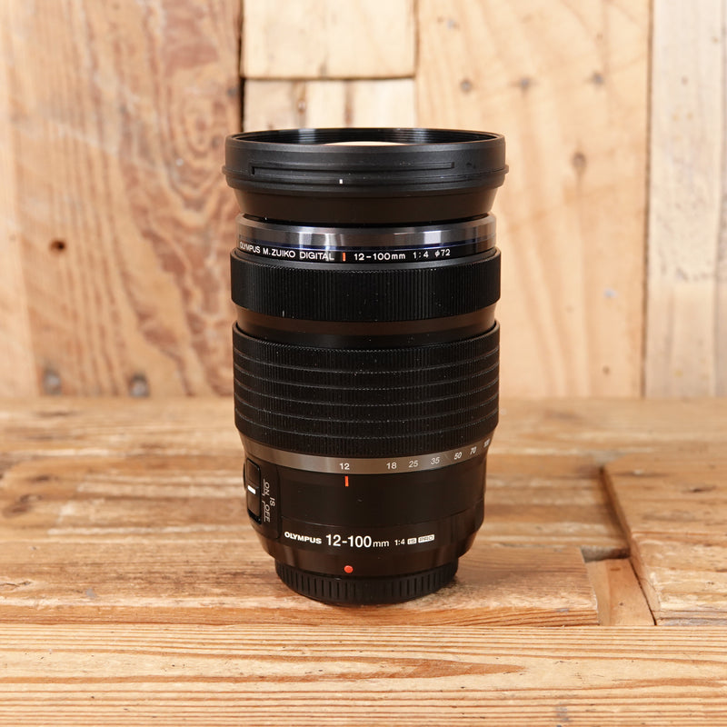 Used Olympus 12-100mm F4 IS Pro Black Micro Four Thirds Lens