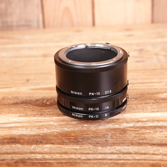 Used Nikon Extension Tube set PK-11 PK-12 PK-13