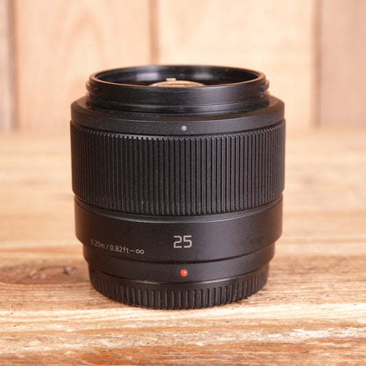 Used Panasonic 25mm F1.7 Lens Micro Four Thirds