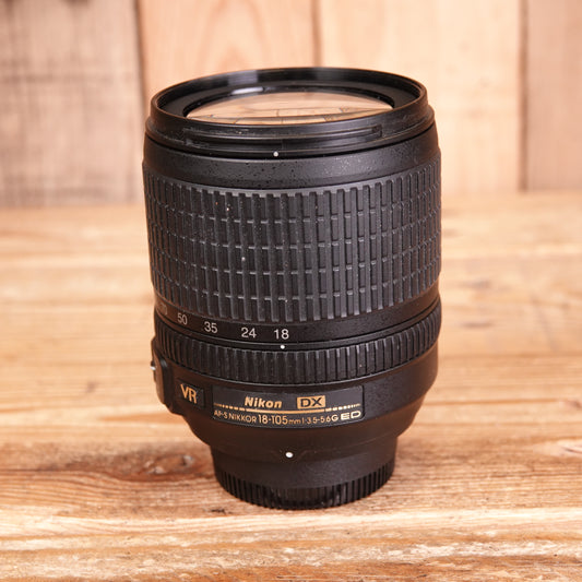 Used Nikon AF-S 18-105mm F3.5-5.6 VR G ED DX Lens