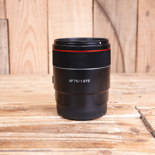 Used Samyang AF 75mm F1.8 Lens - Sony FE fit