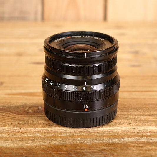 Used Fujifilm XF 16mm F2.8 Black R WR Fujinon Lens