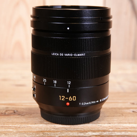 Used Panasonic 12-60mm F2.8-4 DG Vario Elmar Asph Micro Four Thirds Lens H-ES12060