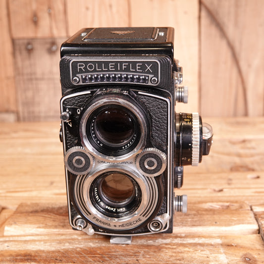 Used Rolleiflex 3.5F Model 4 Twin Lens Reflex Medium Format Camera  with Case