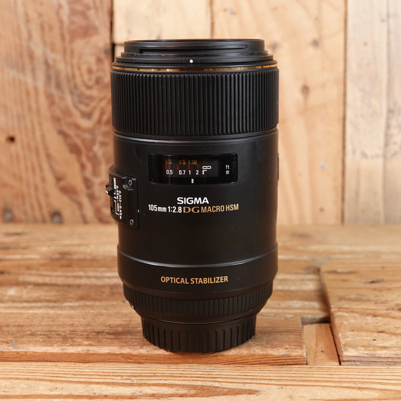 Used Sigma AF 105mm F2.8 DG Macro OS HSM  Lens - Canon Fit