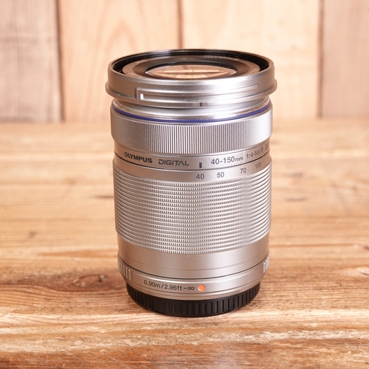 Used Olympus AF 40-150mm f4-5.6R Silver Micro Four Thirds Lens