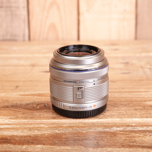 Used Olympus AF 14-42mm F3.5-5.6 II R MSC Silver Micro Four Thirds Lens