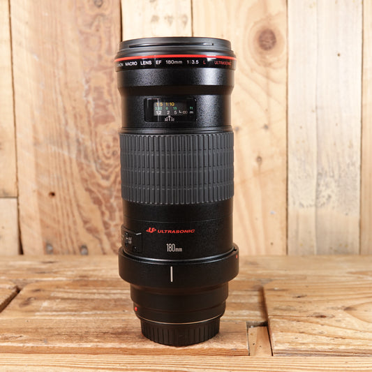 Used Canon EF 180mm f3.5L Macro USM Lens