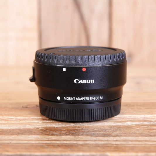 Used Canon EOS M to EF Lens Mount Adapter EF-EOS M