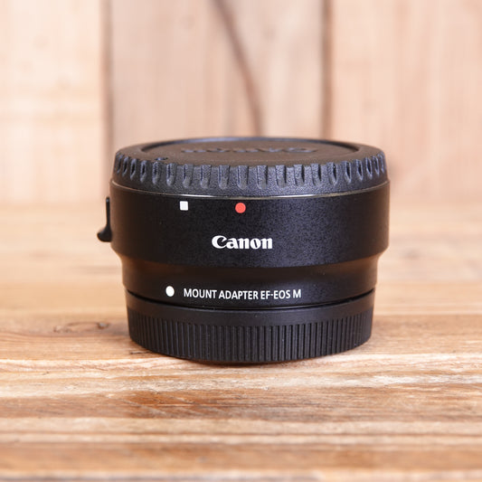 Used Canon EOS M to EF Lens Mount Adapter EF-EOS M