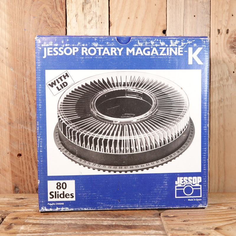 Used Jessop Rotary Magazine K - 80 Slide Tray Carousel for Kodak Projector