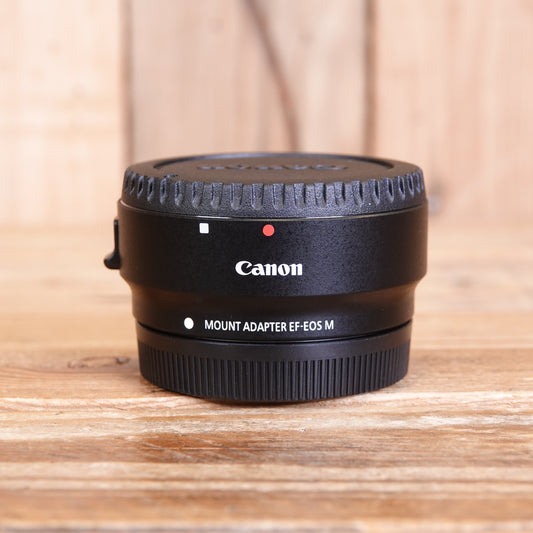 Used Canon EOS M to EF Lens Mount Adapter EF-EOS M