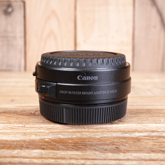 Used Canon EF to EOS R - Drop in Filter Lens Mount Adapter with Drop-In CPL