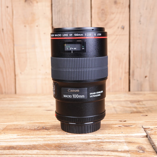 Used Canon EF 100mm F2.8 L Macro IS USM Lens