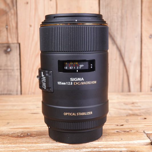 Used Sigma AF EX DG 105mm F2.8 Macro OS HSM Lens - Canon Fit