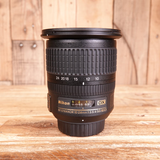 Used Nikon AF-S 10-24mm f3.5-4.5 G ED Lens