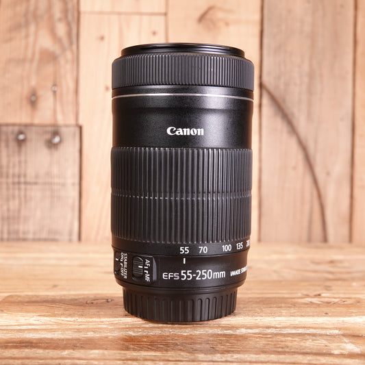 Used Canon EF-S 55-250mm F4-5.6 IS STM Lens