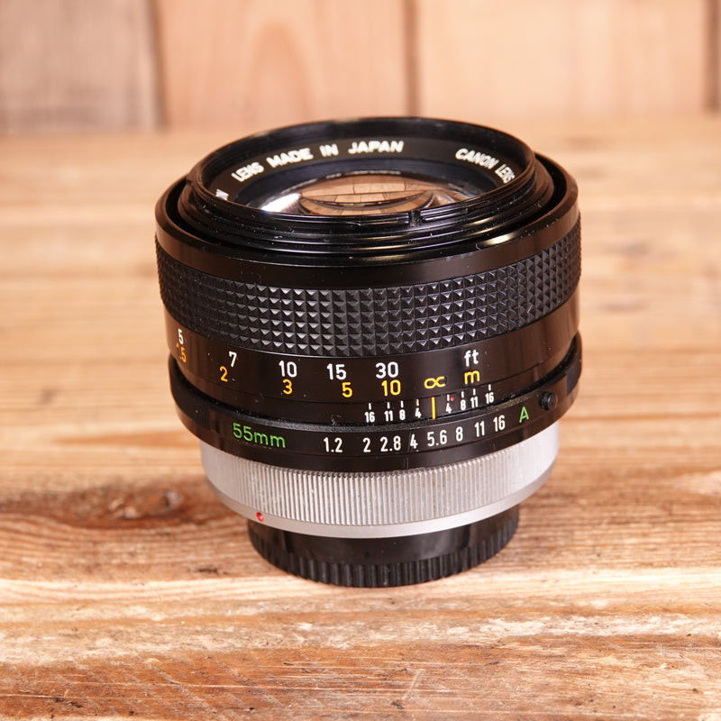 Used Canon FD 55mm F1.2 S.S.C Aspherical Lens