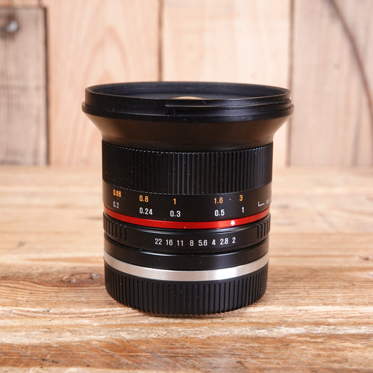 Used Samyang 12MM F2 NCS CS Sony E Fit Lens