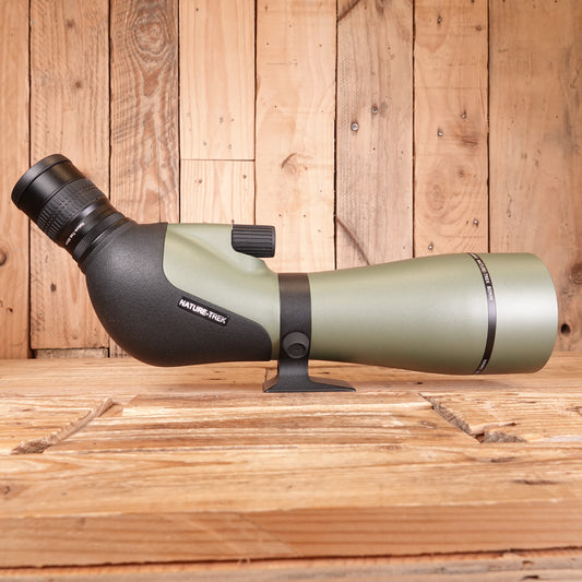Used Hawke NatureTrek 80mm Angled Spotting Scope with  Zoom 20-60x Eyepiece and Case