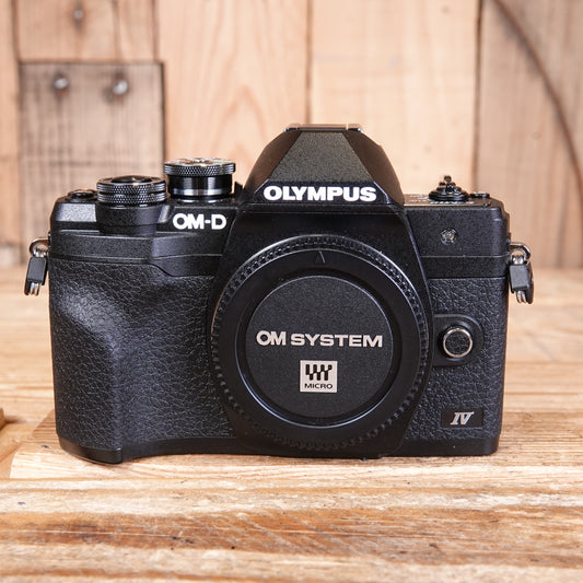 Used Olympus OM-D E-M10 MK IV Black Digital Camera Body