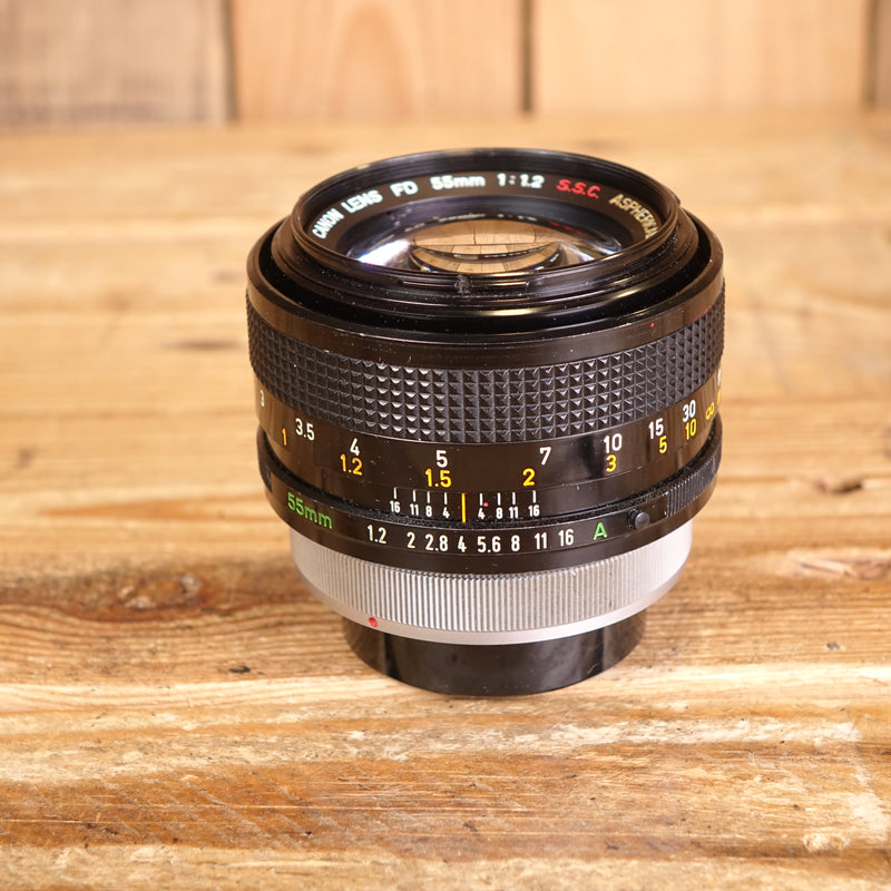 Used Canon FD 55mm F1.2 S.S.C Aspherical Lens