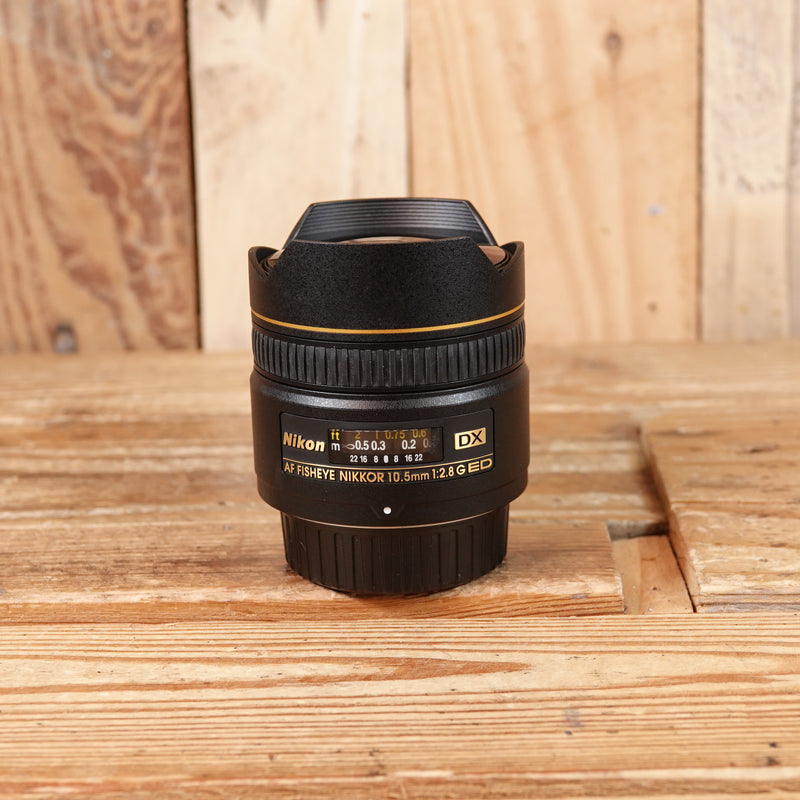 Used Nikon AF 10.5mm F2.8 G ED DX Fisheye Lens