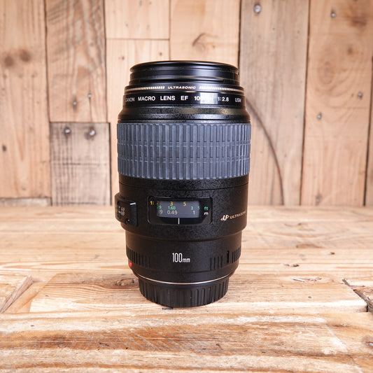 Used Canon EF 100mm F2.8 USM Macro Lens