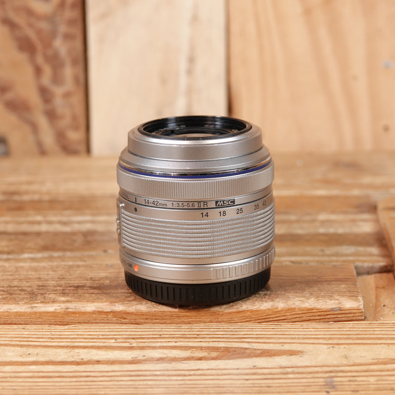 Used Olympus AF 14-42mm F3.5-5.6 II R MSC Silver Micro Four Thirds Lens