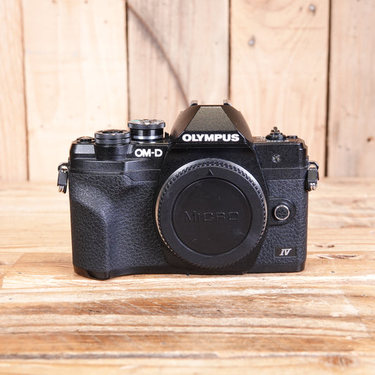 Used Olympus OM-D E-M10 MK IV Black Digital Camera Body