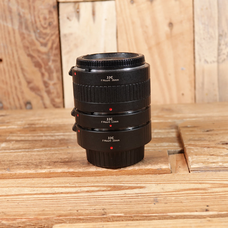 Used JJC 12mm,20mm and 36mm F mount Extension Tube Set