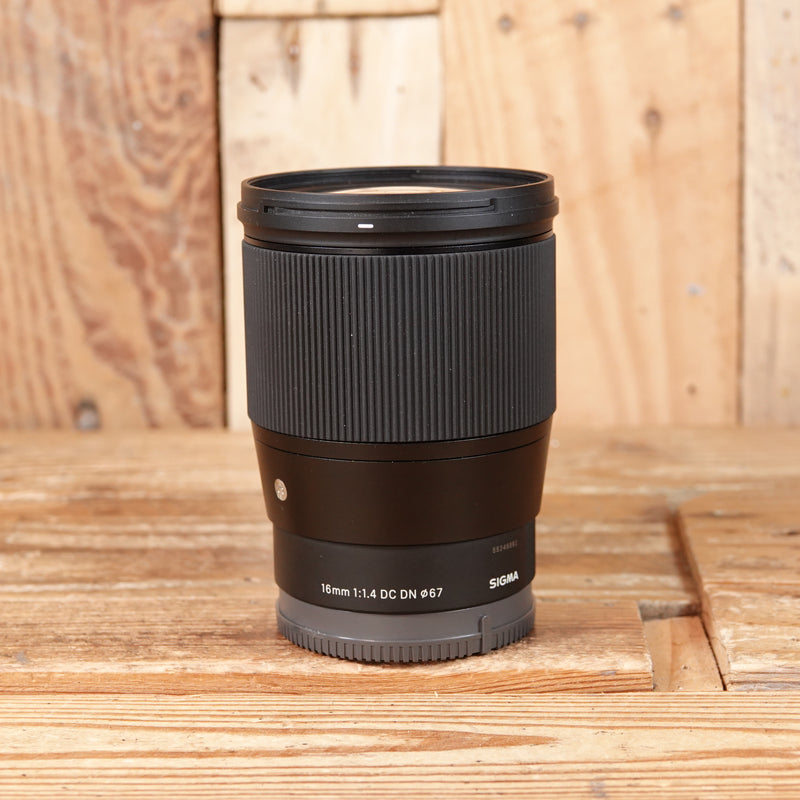 Used Sigma 16mm f1.4 DC DN Contemporary Lens - Sony E