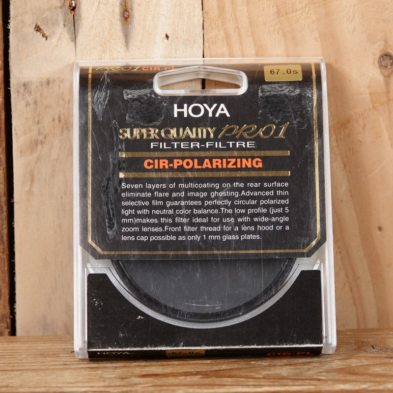 Used Hoya Pro 1 Super Quality 67mm Circular Polarizing (CIR-PL) camera filter