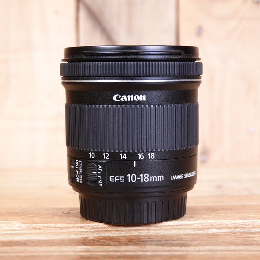 Used Canon EF-S 10-18mm F4.5-5.6 IS STM Lens