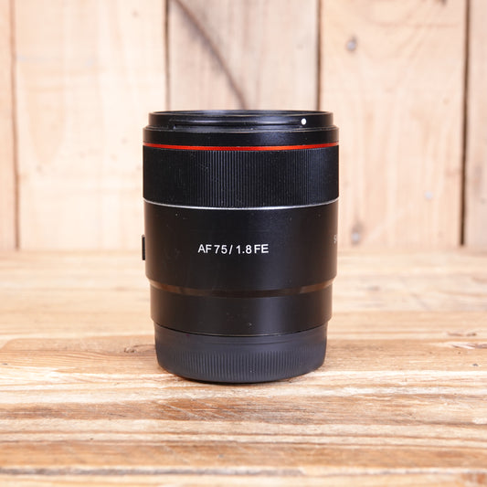 Used Samyang AF 75mm F1.8 Lens