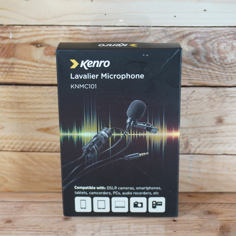 Kenro 6m Lavalier Clip-On Microphone - Box Opened/Not used