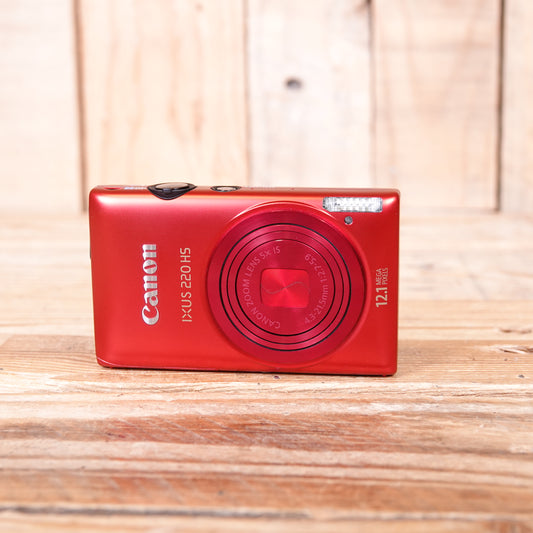 Used Canon Ixus 220 HS Red Digital Camera