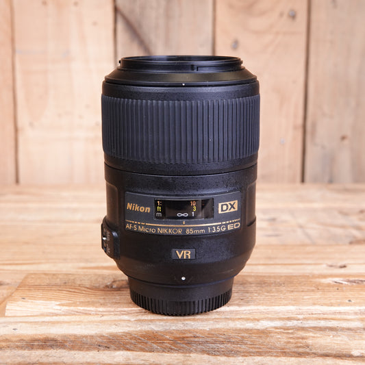 Used Nikon AF-S 85mm F3.5G ED VR Micro Lens