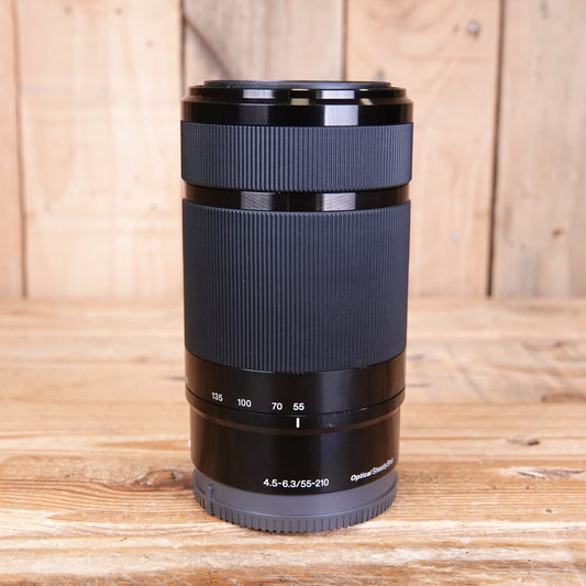 Used Sony E 55-210mm f4.5-6.3 OSS Black Telephoto Lens