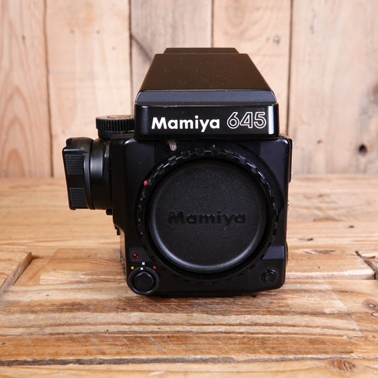 Used Mamiya 645 Super body with AE Prism and 120 Film Back