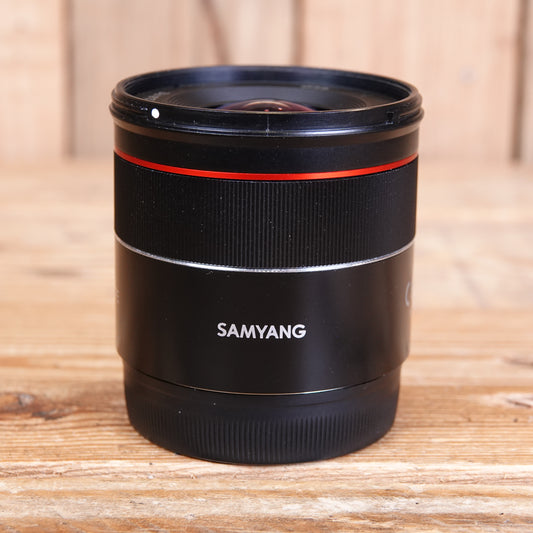 Used Samyang AF 18MM F2 .8 Sony E Fit Lens